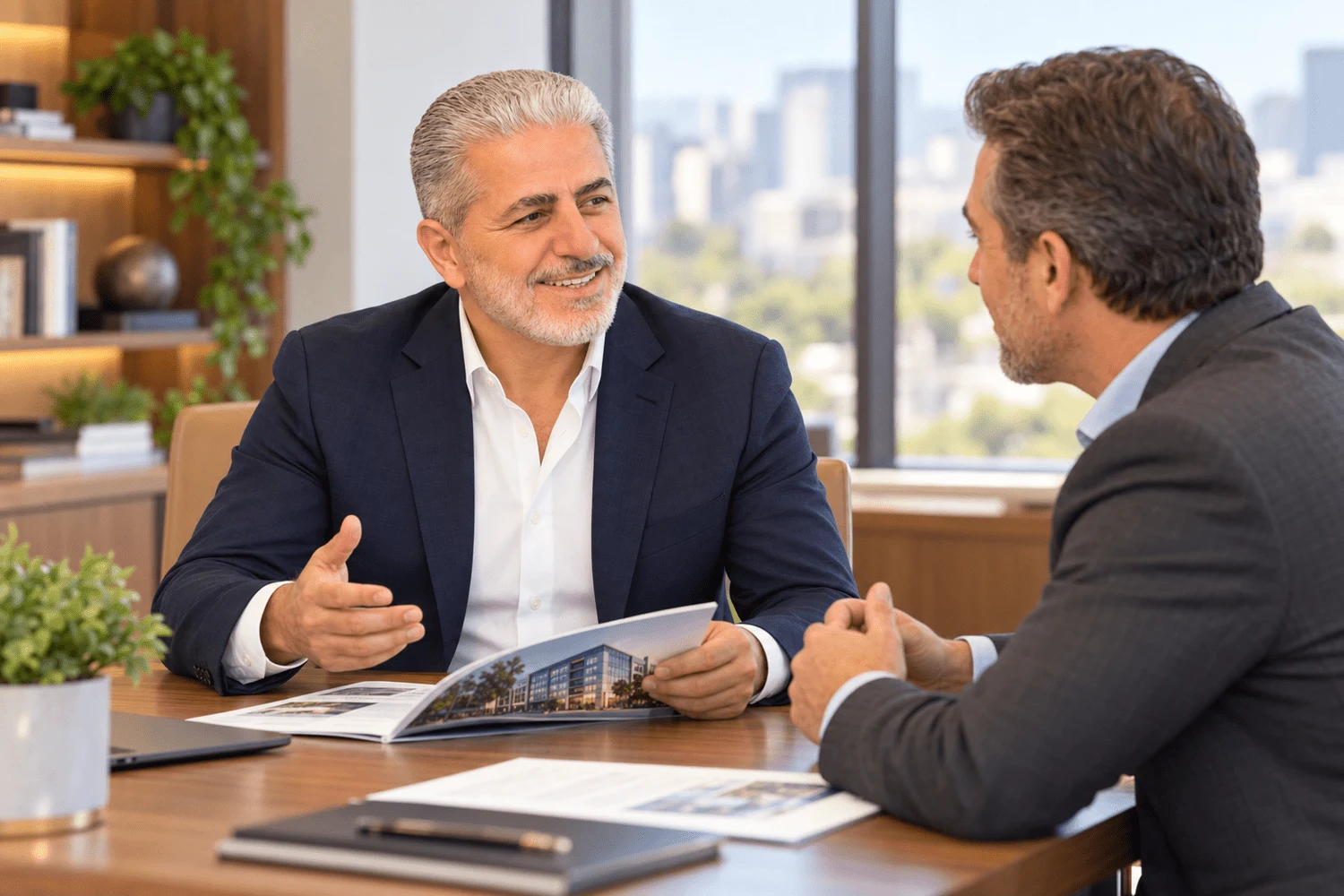 A commercial property consultation